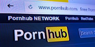 Pornhub-Startseite