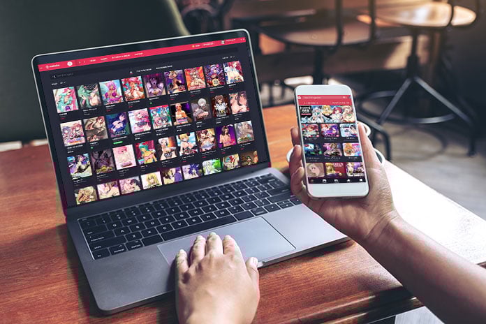 Nutaku App Mobile und Desktop Ansicht Nutaku App Mobile und Desktop Ansicht