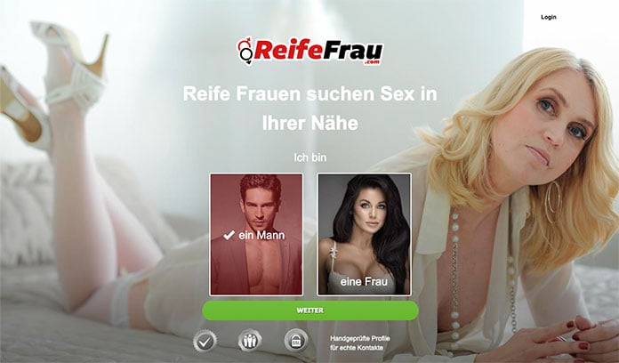 reifefrau.com MILF Chat Seite mit Kontakt Garantie