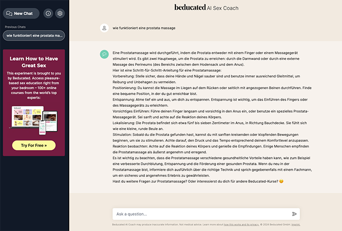 Beducated AI-Sex-Coach
